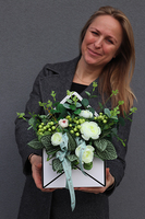 box - koperta z kwiatami, Milla, wym.30x20x6.5cm