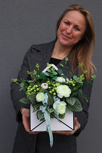 box - koperta z kwiatami, Milla, wym.30x20x6.5cm