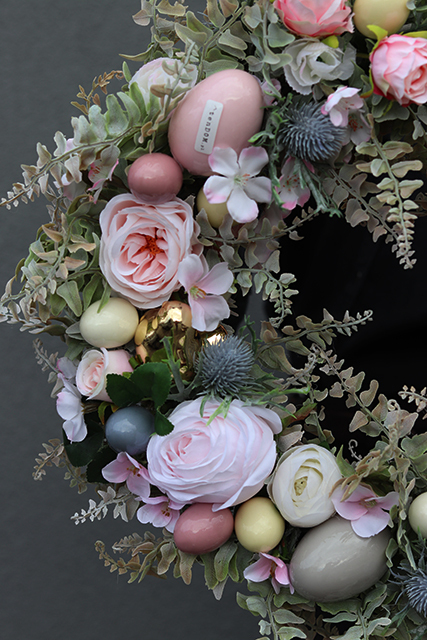 Green Canoe Pastels, wianek wielkanocny do dekoracji, śr.35cm