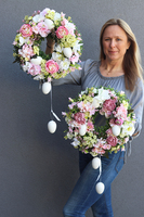 Reja, elegancki wielkanocny wianek z jajeczkami, śr.40cm 