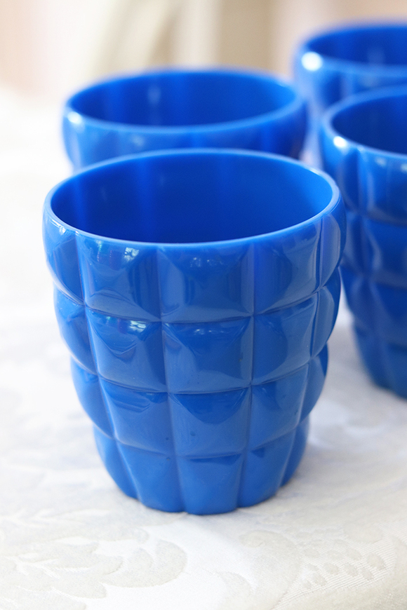 szklanka plastikowa Design Blue wys.9.4cm
