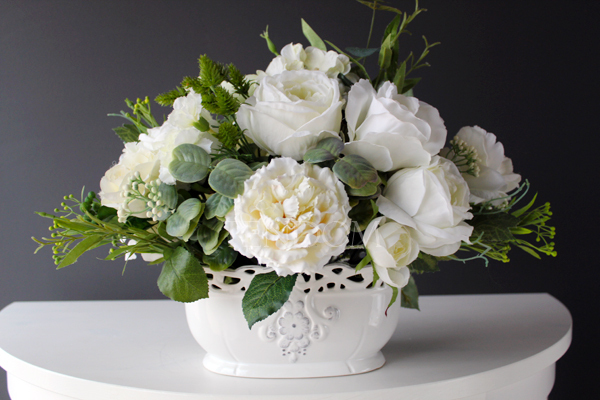 elegancka kompozycja kwiatowa, Polly, wys.35cm