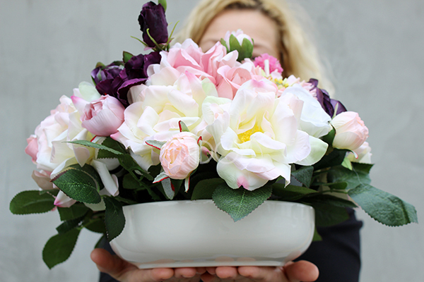 Cambretta Exclusive kompozycja kwiatowa / bukiet wys.20cm, szer.35cm