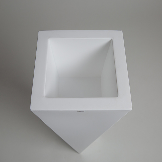 Rossa donica biel z wewnętrzną półką 45x90cm