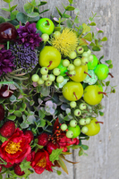 bardzo ładny wianek Tęczowa Jesień, śr.30cm