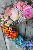 cudowna Letnia Tęcza, wianek na drzwi, śr.38cm