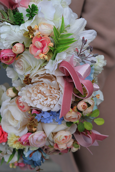 barwny wianek na drzwi Korello, śr.45cm 