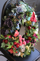 Caryca Katarzyna Lux, duży wianek na drzwi, śr.55cm 