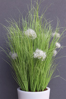 Dandelion Light 2, trawa w podświetlanej donicy z dmuchawcami, wys. 190cm