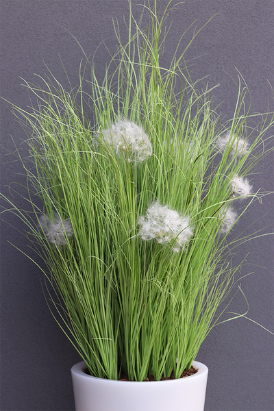 Dandelion Light 2, trawa w podświetlanej donicy z dmuchawcami, wys. 190cm