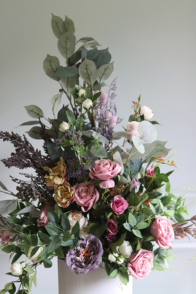 bardzo elegancki bukiet w wazonie, Fiolettina, wys.97cm 