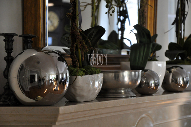 kula dekoracyjna ceramiczna Silver śr.11cm