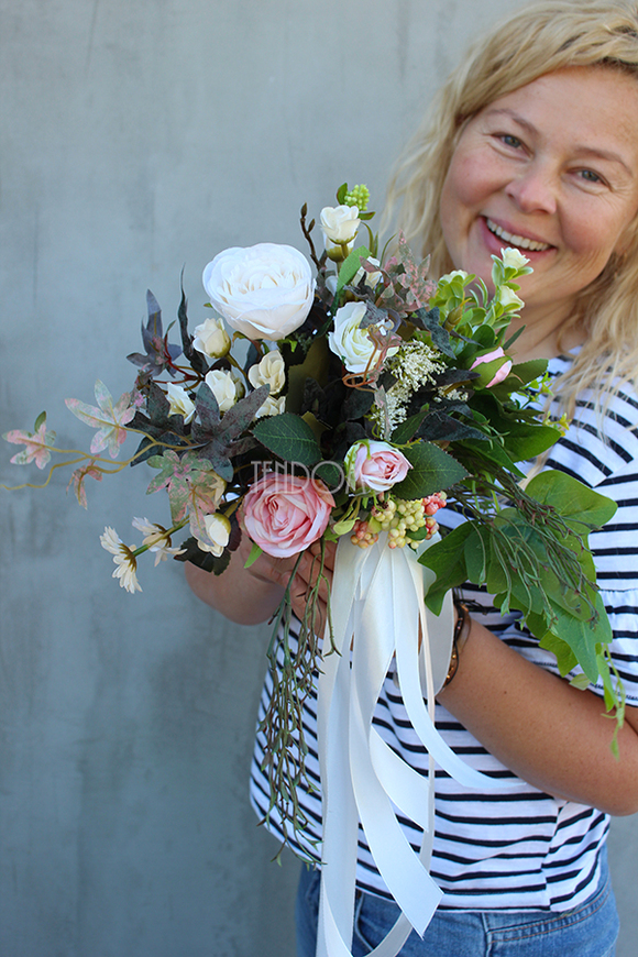 bukiecik do dekoracji zasłon / krzeseł Abella, dł.27cm