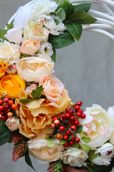 Piękno Natury, wianek na drzwi, śr.42cm 