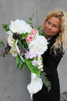 dekoracja / wiązanka nagrobna / bukiet Selena, wym.60cm