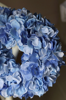 wianek na drzwi z niebieskich hortensji, Blue Beauty, śr.30cm 