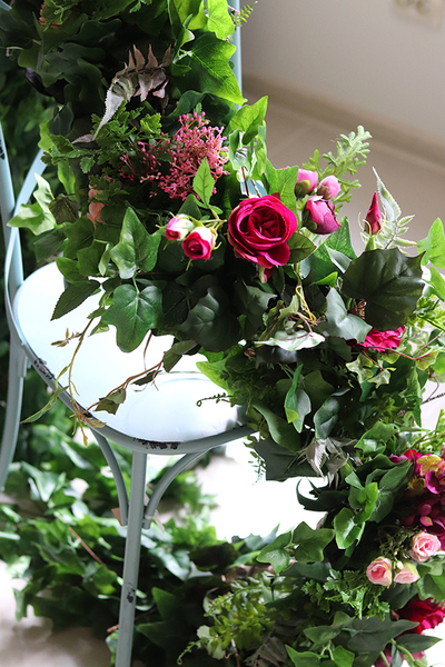 Clemence, girlanda kwiatowa do dekoracji, dł.100cm 