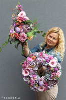 Bogactwo Natury Margerita, bukiet nagrobny, dł.55cm