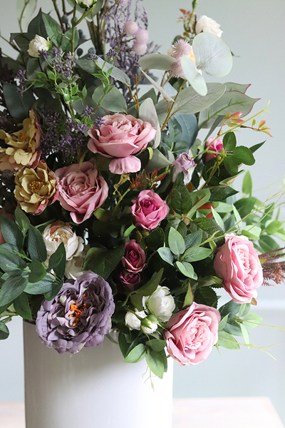 bardzo elegancki bukiet w wazonie, Fiolettina, wys.97cm 