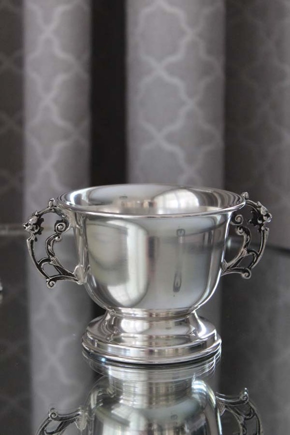 cukiernica posrebrzana Clementina, wym.9x11x14.5cm