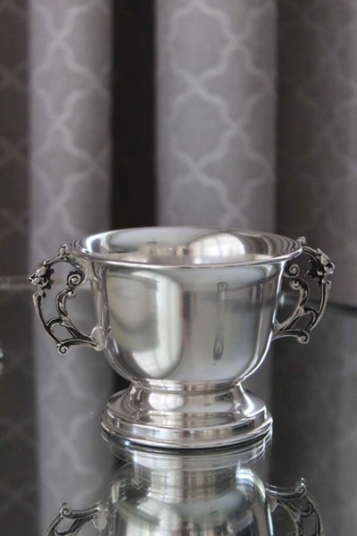 cukiernica posrebrzana Clementina, wym.9x11x14.5cm