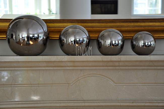 kula dekoracyjna ceramiczna Silver śr.11cm