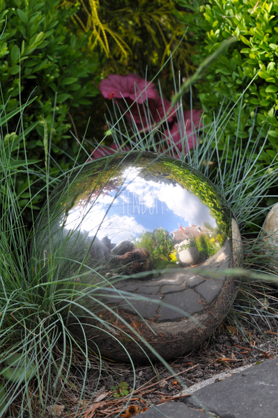 kula dekoracyjna stalowa Silver śr.35cm