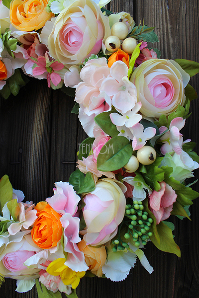 Patra 2 piękny wianek na drzwi, śr.38cm