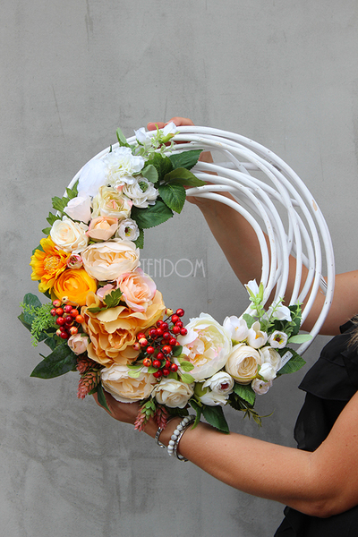 Piękno Natury, wianek na drzwi, śr.42cm 