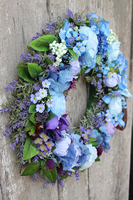 dekoracyjny wianek Niebieska Aura, śr.40cm