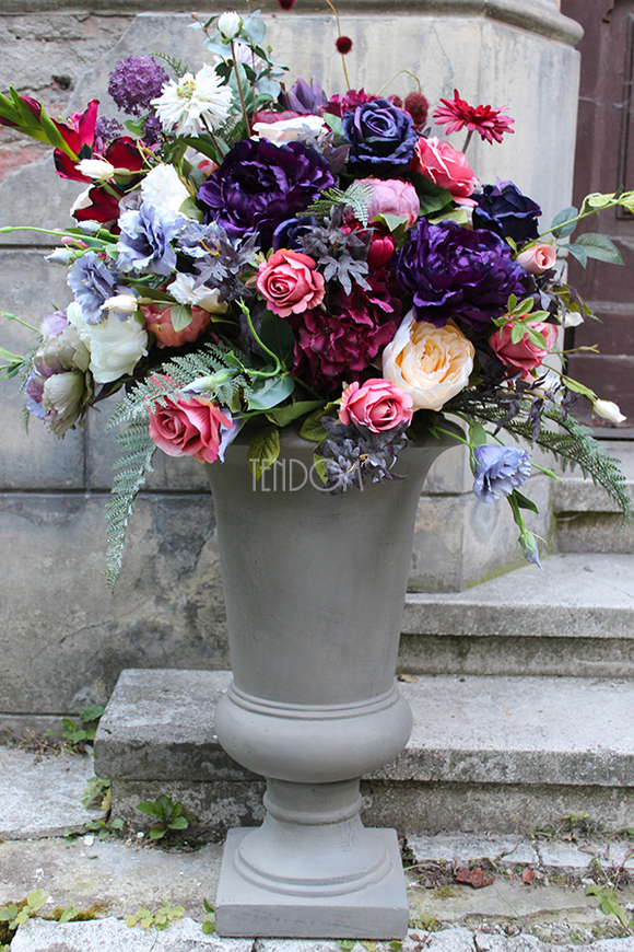 kompozycja kwiatowa / bukiet England nr7 wys.110cm, śr.66cm