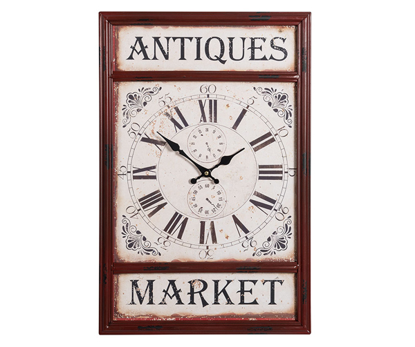 Antiques Market zegar Vintage 59x38x4.5cm