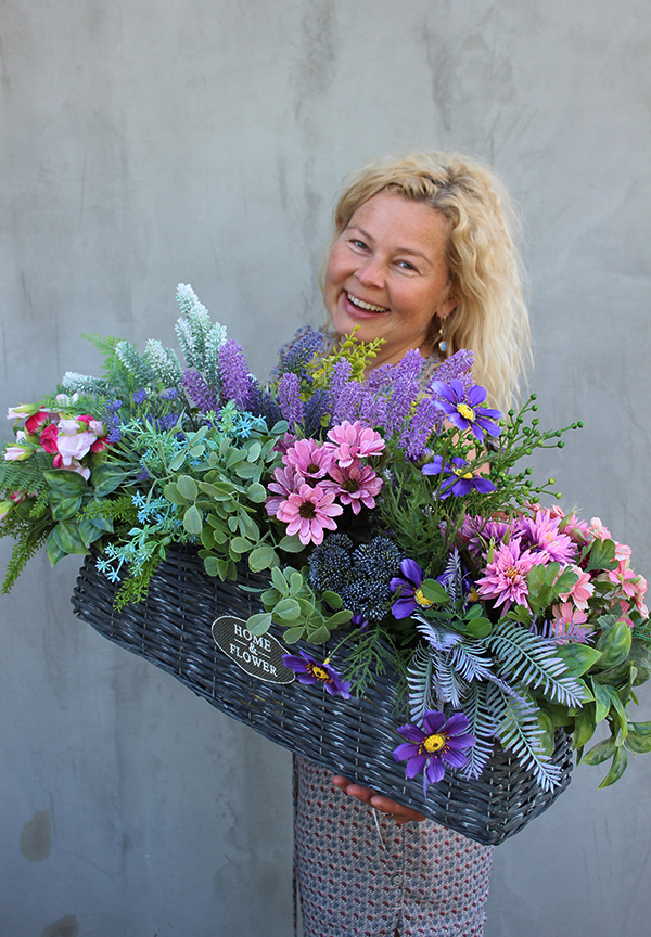 ekskluzywny kosz ogrodowy Monika, wys.44xdł.70cm 