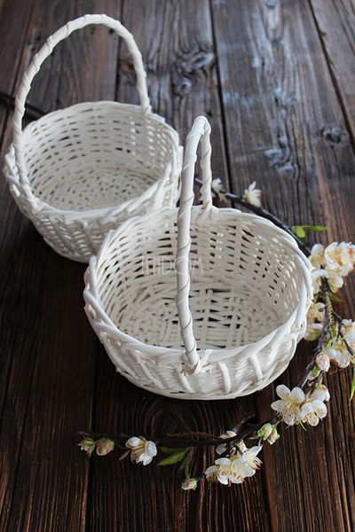 Alleluja 2 koszyczek na Wielkanoc, wys. 27 cm, śr. 22 cm