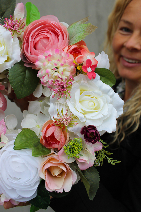 dekoracja / pastelowy wianek na drzwi Lucjusz, śr.25cm  