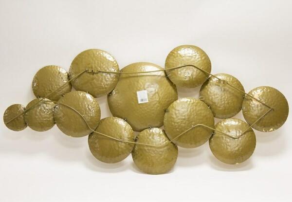 Golden Narvia, złota dekoracja ścienna, wym.115x5x53cm