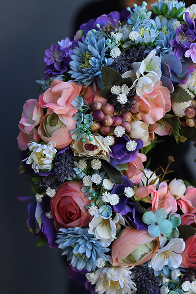 Tonnis, wiosenny wianek na drzwi, śr.30cm 