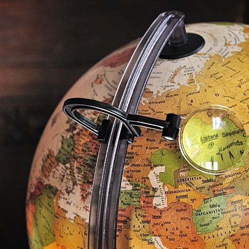 Marco Polo globus podświetlany z lupą, kula 30cm Nova Rico