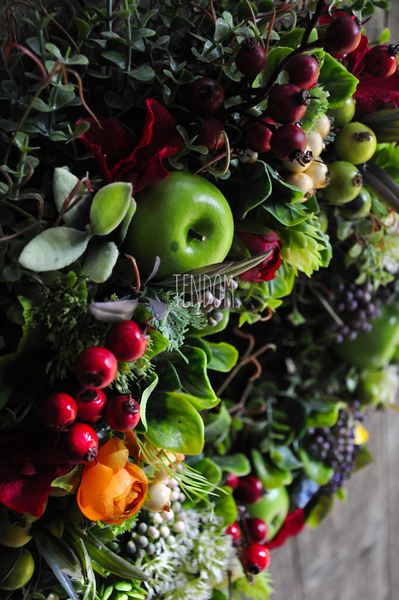 jesienny wianek Pani Jesień, śr.36cm  