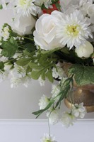 Danielle kompozycja w złotym metalowym pucharze, wys.46cm