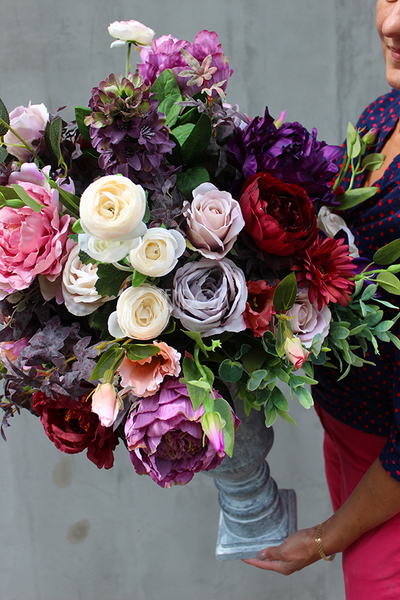 kompozycja kwiatowa / bukiet England nr5, wys.82cm,śr.48cm