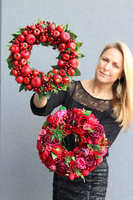 jesienny wianek Czerwone Jabłka, śr.35cm 