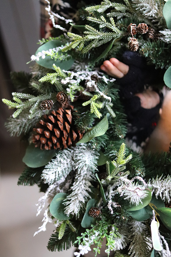 dekoracja na drzwi, Święta w zgodzie z Naturą, śr.46cm