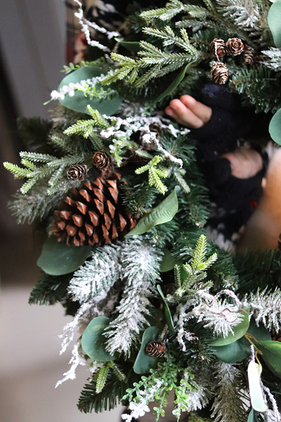 dekoracja na drzwi, Święta w zgodzie z Naturą, śr.46cm