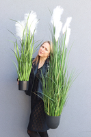 Jessica, wysokiej jakości sztuczna trawa z kłosami, wys.95cm 