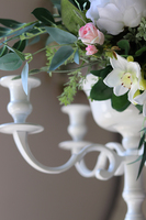 Inca, elegancki biały świecznik, wys.66cm