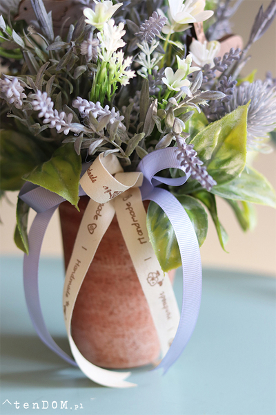 kompozycja kwiatowa, Lawendowa Bajka, wym.32x22cm