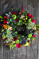 jesienny wianek Pani Jesień, śr.36cm  