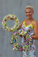 Amazing Sunny, dekoracyjny wianek na drzwi, śr.30cm  