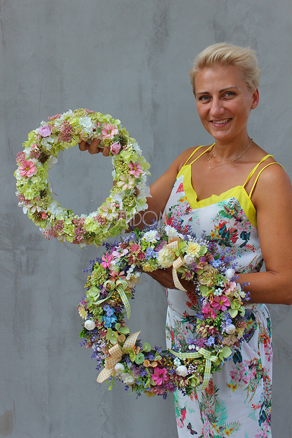 Amazing Sunny, dekoracyjny wianek na drzwi, śr.30cm  